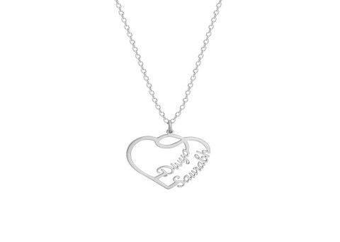 Lovestruck Couple Pendant With Link Chain