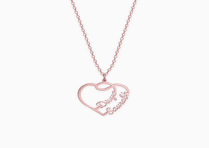 Silver Lovestruck Couple Silver Pendant With Link Chain