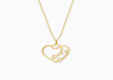 Lovestruck Couple Pendant With Link Chain